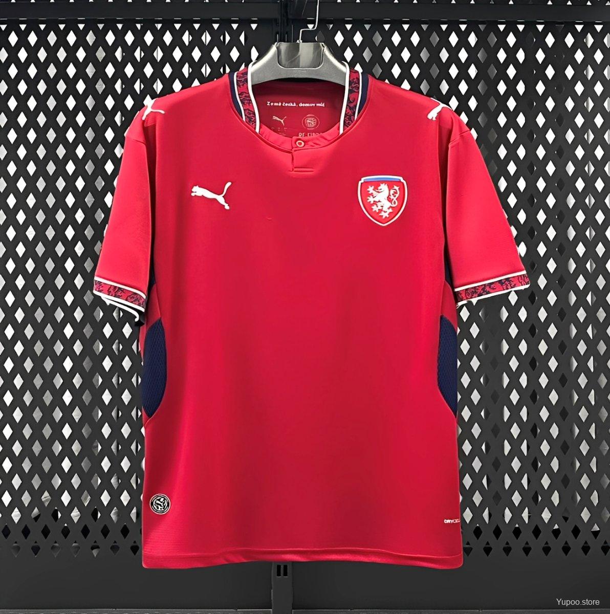 Camiseta de fútbol República Checa 2026 LOCAL MANGA CORTA VERSION FAN